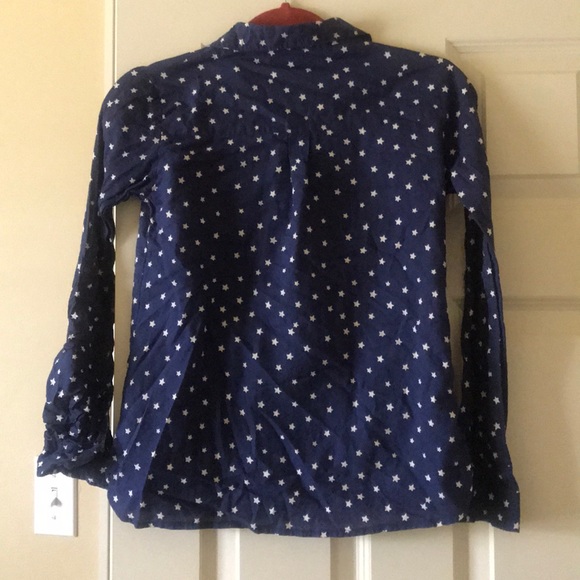Zara Girls Star Print Button Down Shirt - Picture 2 of 4